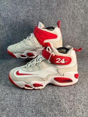 Nike Air Griffey Max 1 White Red Womens 8.5 Youth 7Y FD1025-043 Sneakers
